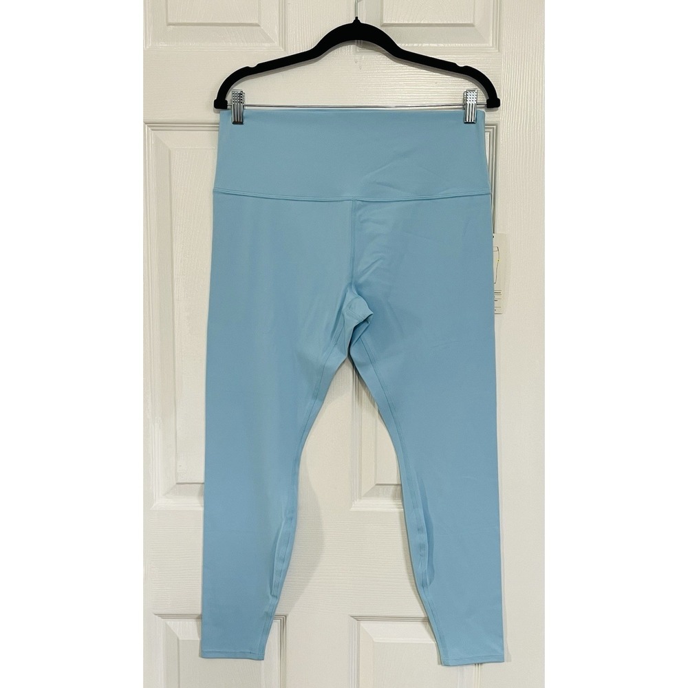 All In Motion High Rise Seamless Stretch Leggings‎ Light Blue Buttery-Soft  XXL